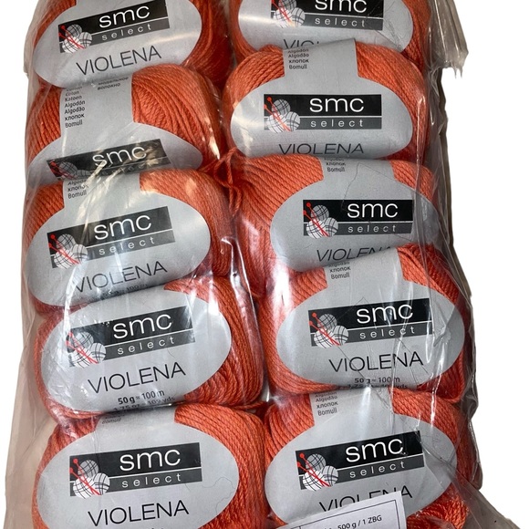 Schachenmayr SMC Select DK Cotton Modal Violena Yarn 1623 Orange Cable Knit - Picture 5 of 9